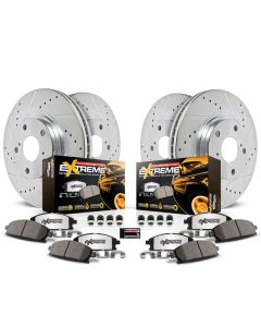 Power Stop K15073DK-36 Front & Rear Z36 Extreme Performance Truck & Tow Brake Kit for 91-99 Jeep Wrangler YJ, TJ, and Cherokee XJ with 9" Rear Brakes