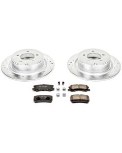 Power Stop K1630 Rear Z23 Evolution Sport Performance 1-Click Brake Kit for 09-13 Jeep Compass & Patriot MK