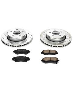 Power Stop K1631 Front Z23 Evolution Sport Performance 1-Click Brake Kit for 08-12 Jeep Liberty KK