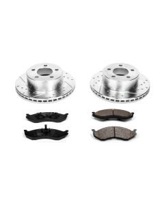 Power Stop K2119 Front Z23 Evolution Sport Performance 1-Click Brake Kit for 90-99 Jeep Cherokee XJ, Grand Cherokee ZJ, Wrangler YJ & TJ