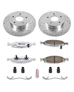 Power Stop K2147-26 Front Z26 Street Warrior Performance Brake Kit for 99-02 Jeep Grand Cherokee WJ