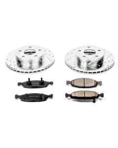 Power Stop K2147 Front Z23 Evolution Sport Performance 1-Click Brake Kit for 99-02 Jeep Grand Cherokee WJ with Teves Calipers