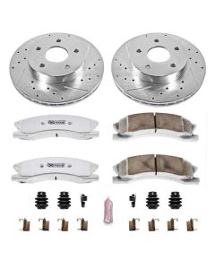 Power Stop K2149-26 Front Z26 Street Warrior Performance Brake Kit for 99-04 Jeep Grand Cherokee WJ