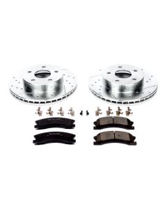 Power Stop K2149 Front Z23 Evolution Sport Performance 1-Click Brake Kit for 99-04 Jeep Grand Cherokee WJ with Akebono Calipers
