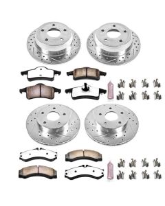 Power Stop K2150-36 Front & Rear Z36 Extreme Performance Truck & Tow Brake Kit for 99-04 Jeep Grand Cherokee WJ with Akebono Calipers