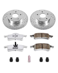 Power Stop K2151-26 Rear Z26 Street Warrior Performance Brake Kit or 99-04  Jeep Grand Cherokee WJ