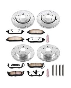 Power Stop K2220-36 Front & Rear Z36 Extreme Performance Truck & Tow Brake Kit for 05-10 Jeep Grand Cherokee WK2 & Commander XK