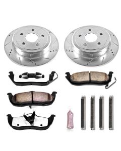 Power Stop K2221-36 Rear Z36 Extreme Performance  Truck & Tow Brake Kit for 05-10 Jeep Grand Cherokee WK2 & Commander XK