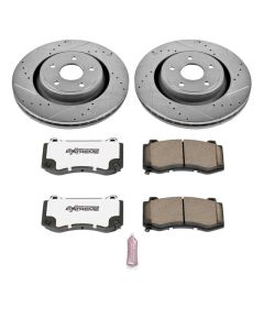 Power Stop K2924-26 Front Z26 Street Warrior Performance Brake Kit for 06-10 Jeep Grand Cherokee WK