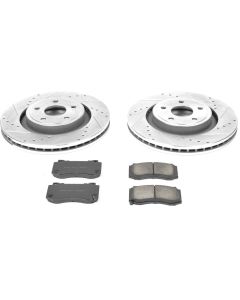Power Stop K2924 Front Z23 Evolution Sport Performance 1-Click Brake Kit for 06-10 Jeep Grand Cherokee WK SRT8