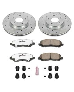 Power Stop K3032-26 Front Z26 Street Warrior Performance Brake Kit for 07-17 Jeep Compass & Patriot MK