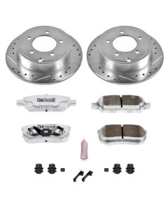 Power Stop K3033-26 Rear Z26 Street Warrior Performance Brake Kit for 07-17 Jeep Compass & Patriot MK