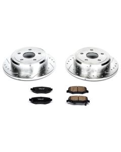 Power Stop K3090 Rear Z23 Evolution Sport Performance 1-Click Brake Kit for 07-18 Jeep Wrangler JK