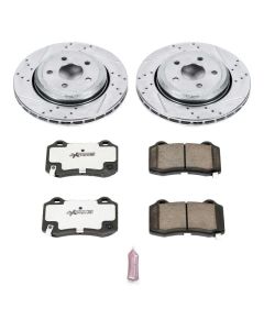 Power Stop K5956-26 Rear Z26 Street Warrior Performance Brake Kit for 12-18 Grand Cherokee WK