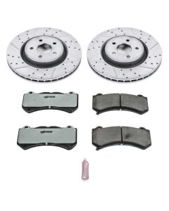 Power Stop K5957-26 Front Z26 Street Warrior Performance Brake Kit for 12-18 Grand Cherokee WK