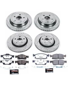 Power Stop K6537-36 Front & Rear Z36 Extreme Performance Truck & Tow Brake Kit for 13-15 Jeep Grand Cherokee WK