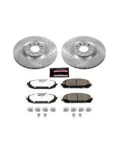 Power Stop K6540-36 Front Z36 Extreme Performance Truck & Tow Brake Kit for 14-16 Jeep Cherokee KL with Dual Piston Front Calipers