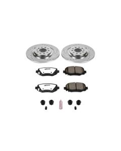 Power Stop K6542-36 Rear Z36 Extreme Performance Truck & Tow Brake Kit for 14-19 Jeep Cherokee KL with Dual Piston Front Calipers