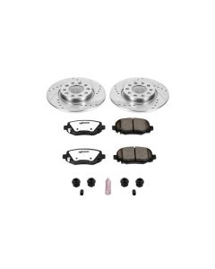 Power Stop K6543-36 Rear Z36 Extreme Performance Truck & Tow Brake Kit for 14-19 Jeep Cherokee KL with Single Piston Front Calipers