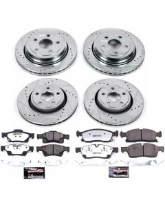 Power Stop K7136-36 Front & Rear Z36 Extreme Performance Truck & Tow Brake Kit for 16-18 Jeep Grand Cherokee WK
