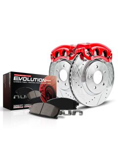 Power Stop KC6536 Front Z23 Evolution  Sport Performance 1-Click Brake Kit w/Calipers for 13-15 Jeep Grand Cherokee WK2
