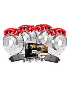 Power Stop KC6537-36 Front & Rear Z36 Extreme Performance Truck & Tow Brake Kit with Calipers for 13-15  Jeep Grand Cherokee WK2