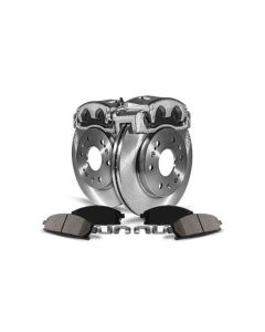 Power Stop  Front Z17 Evolution Geomet Coated Brake Kit with Calipers for 17-19 Jeep Cherokee KL with Dual Piston Front Calipers