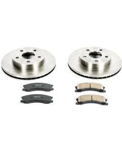 Power Stop KOE2149 Front Z16 Autospecialty Daily Driver OE Brake Kit for 99-04 Jeep Grand Cherokee WJ with Akebono Calipers