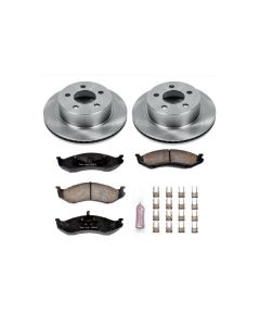 Power Stop KOE2152 Front Z16 Autospecialty Daily Driver OE Brake Kit for 99-06 Jeep Cherokee XJ, Wrangler TJ & Unlimited