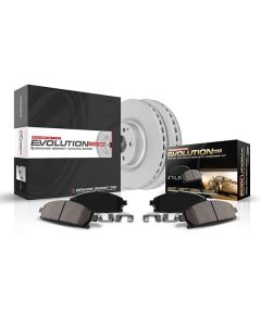 PowerStop CRK137 Front Z17 Evolution GEOMET Fully Coated Rotor Brake Kit for 05-23 Toyota Tacoma