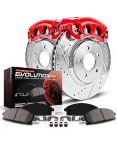 Power Stop KC2221 Rear Z23 Evolution Sport Performance 1-Click Brake Kit with Calipers for 05-10 Jeep Grand Cherokee WK & Commander XK
