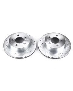 PowerStop  Evolution Drilled, Slotted & Zinc Plated Rotors for 07-18 Jeep Wrangler JK