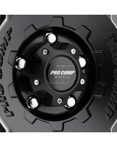 Pro Comp  Hammer Series 60 Wheel in Black with Machined  for 07-23 Jeep Wrangler JL, JK & Gladiator JT