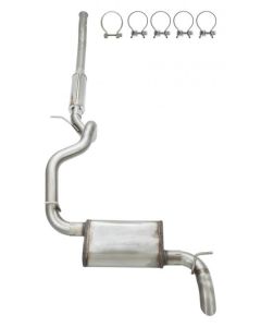 Pypes Performance Exhaust SJJ25SQ High Ground Clearance Cat-back Exhaust Kit Turbo Pro Muffler for 18-23 Jeep Wrangler JL