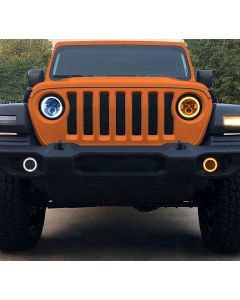 Quake LED QTE962 Halo 9" LED Headlights & Fog Lights with DRL  for 18-20 Jeep Wrangler JL & Gladiator JT