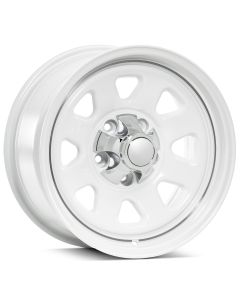 CJ Retro Wheel Alloy 15x8 5x5.5-BP, White
