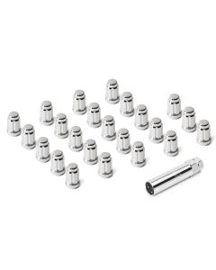 Quadratec  23 Piece Spline Drive Wheel Lug Nut Kit for Jeep CJ & Wrangler