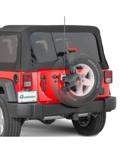 Quadratec  Extreme Duty Stainless CB Radio Antenna Rear Tailgate Mount with 48" Antenna for 07-18 Jeep Wrangler JK