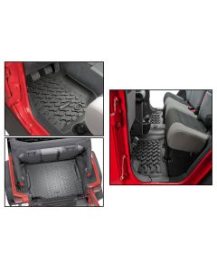 Quadratec  Ultimate All Weather Floor Liner Triple Combo  for 14-18 Jeep Wrangler Unlimited JK 4 Door