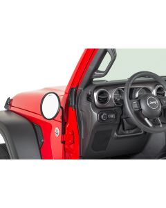 Quadratec  Adventure Mirrors with Round Head for 76-25 Jeep Wrangler JL, JK, TJ, YJ, CJ & Gladiator JT