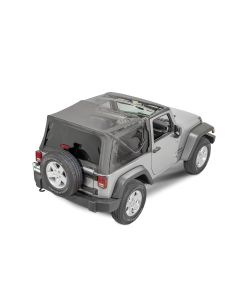 QuadraTop  Gen II Complete Soft Top in Black Diamond  for 07-18 Jeep Wrangler JK
