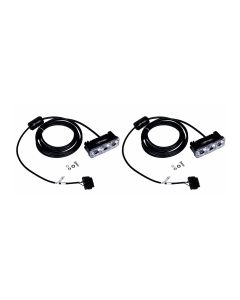 Quake LED QTE956 3" DRL Fender Lights with Switchback Turn Signal for 18-20 Jeep Wrangler JL & Gladiator JT