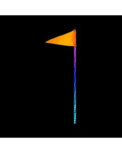 QUAKE LED 4FT HD RGB Light Whip Single