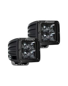 Rigid Industries 202213BLK D-Series PRO Midnight Edition Spot Beam 3" LED Cube Light Pair 