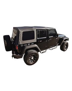 Crown Automotive RT10635T Replacement Soft Top in Black Diamond with Tinted Windows for 07-09 Jeep Wrangler JK 4 Door 