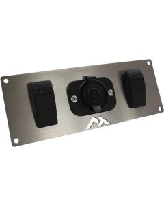 Crown Automotive RT29007 Switch Plate with Rocker Switches & Power Socket 