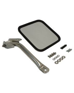 Crown Automotive RT30007 Stainless Steel Driver Side Mirror & Arm for 58-86 Jeep CJ-5, CJ-6, CJ-7 & CJ-8 Scrambler