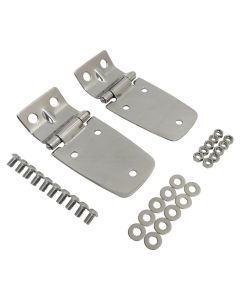 Crown Automotive  Stainless Steel Hood Hinge Set for 97-06 Jeep Wrangler TJ & Unlimited