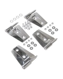 Crown Automotive Stainless Steel Door Hinge Set for 07-18 Jeep Wrangler JK