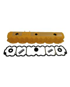 Crown Automotive RT35003 Aluminum Valve Cover Kit in Yellow for 93-04 Jeep Wrangler YJ, TJ, Cherokee XJ & ZJ with 4.0L